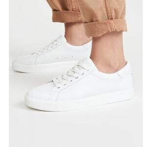 Sam Edelman Ethyl Leather Low-Top Comfort Sneakers White 7